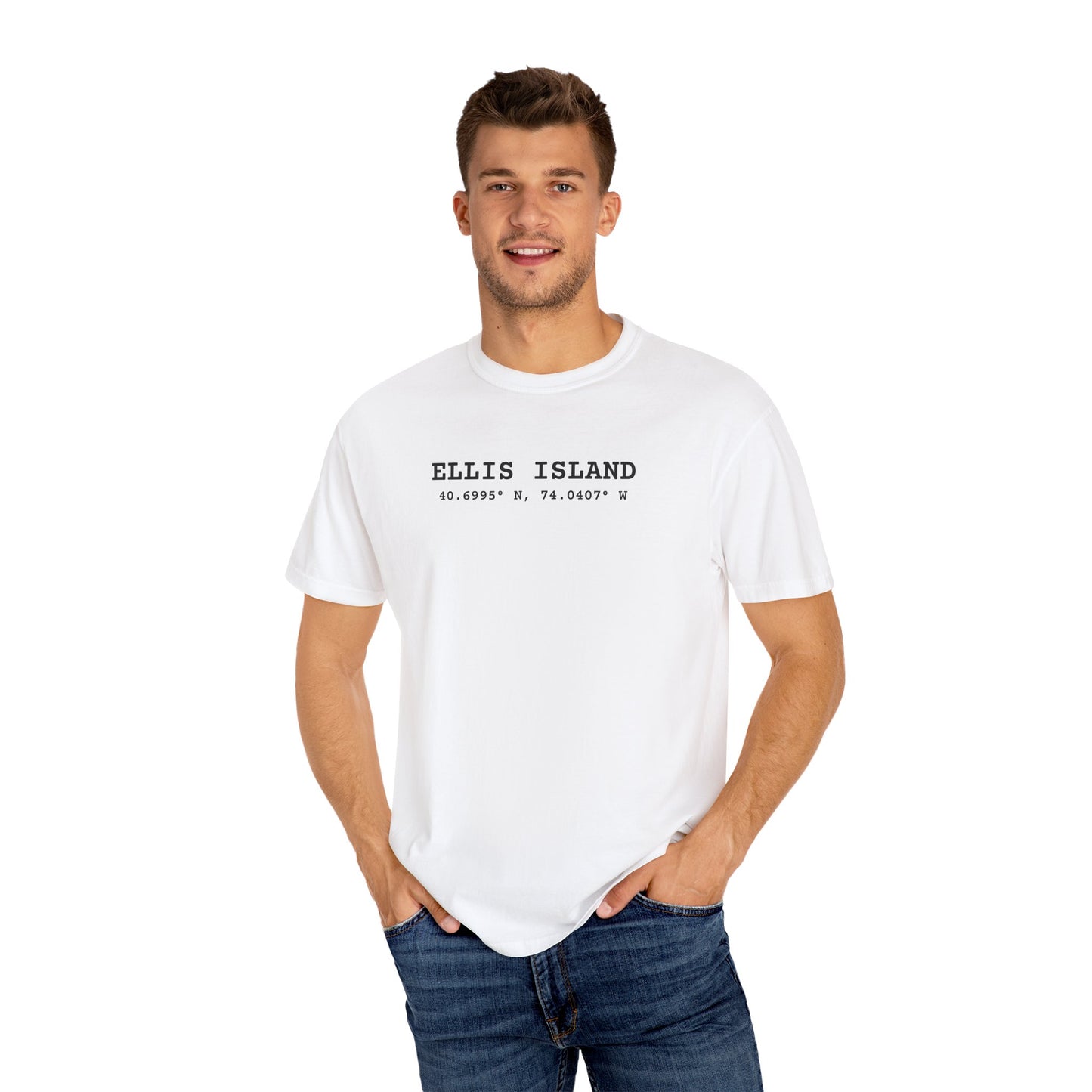 ELLIS ISLAND – Port of Arrival Coordinate Tee